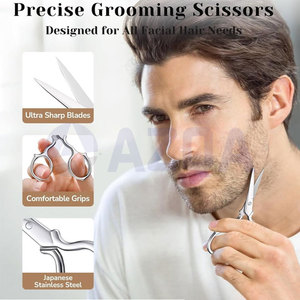 Ciseaux de toilettage professionnels en acier inoxydable de précision avec étui de rangement en cuir PU pour les soins de beauté - Product Image 6