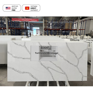 แผ่นหินควอตซ์เทียมสำหรับใช้ในห้องครัวห้องครัวงานวิศวกรรมที่อยู่อาศัยเรียบง่ายไม่มีซิลิกา - Product Image 5