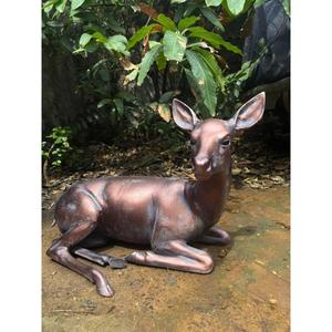 Sculpture de cerf en bronze pour décoration de Noël - Product Image 6