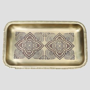 Eye <b>Catching</b> Food Grade Stainless Steel Tray for Serving Classic Rectangular Metal Serving Tray - Product Image 2