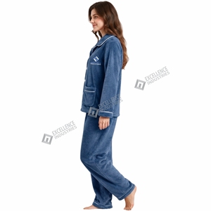 Pijamas de Invierno para Mujer de la Mejor Calidad, Suaves y Cálidos, de Forro Polar, Conjunto de Dos Piezas, Ropa de Dormir de Manga Larga, Conjunto Cómodo para Estar en Casa - Product Image 5