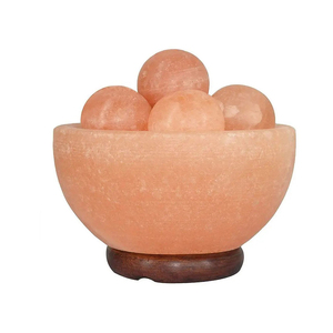 La lampe en sel de l'Himalaya Fire Bowl est un élément décoratif élégant pour la maison, alliant la texture rustique des cristaux de sel et une éclairage chaleureux pour une ambiance paisible. - Product Image 5