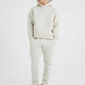 Customized High Quality Men Tracksuits Sweat Suit Fleece Color Blank Full Sleeved <b>Hoodie</b> Men Tracksuits - Product Image 2