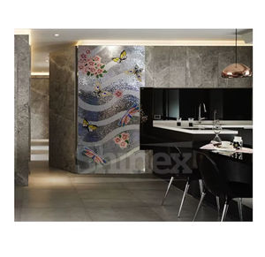 Mosaïque murale décorative en verre découpé à la main, résistante à l'eau, écologique, pour murs intérieurs de maisons, espaces commerciaux et hôtels - Nouveauté - Product Image 4