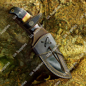 Cuchillo de Caza y Camping de Acero de Damasco Profesional de Alta Calidad con Soporte OEM/ODM, Hoja Fija de Espiga Completa, Extra Afilado - Product Image 6