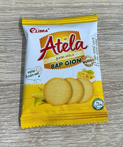 HALAL ATELA CORN CRISP GALLETAS 342G Low-Carb Low-Fat Low-Salt Snack Sweet Salty Taste Crispy Texture Empaquetado Individual - Product Image 5