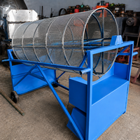 Crible rotatif à tambour pour sable, équipement de filtration à tamis rotatif, pour chargeuse compacte, capacité nominale de 25 tonnes pour le sable