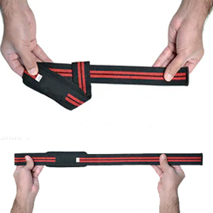 สายรัดยกน้ำหนักออกกำลังกายแบบปรับได้ ไม่ลื่น ผลิตจากผ้าฝ้ายผสมยางยืด พิมพ์โลโก้ได้ตามต้องการ รุ่น Heavy Duty TAKEKO TE-LS-0012 - Product Image 3