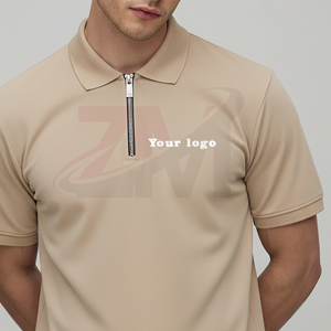 เสื้อโปโลผู้ชายผ้าฝ้ายถัก 100% แบบสั่งทำพิเศษ ทรงปกติ แขนสั้น พิมพ์ลายโลโก้ด้วยความร้อน สไตล์ฮิปฮอป - Product Image 5