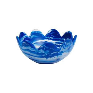 Bol sculpté en résine artistique, forme ronde, thème ange, technique de moulage légère, objet de décoration artisanale pour la maison - Product Image 2