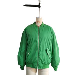 Women's Bomber <b>Jackets</b> Polyester Bomber <b>Cropped</b> <b>Jacket</b> Custom Zipper Closure Elastic Waist Out Wear <b>Cropped</b> Bomber <b>Jacket</b> - Product Image 6