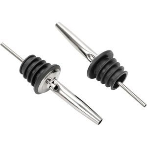 2 Pack Classic Stainless Steel Pourers with Tapered Spout <b>Beverage</b> <b>Serving</b> <b>Set</b> - Product Image 3