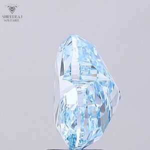Diamante Suelto en Forma de Corazón Azul Hielo de 5.00 Quilates, Forma Elegante, Azul Intenso, Cultivado en Laboratorio CVD, Certificado IGI, Color Único - Product Image 6
