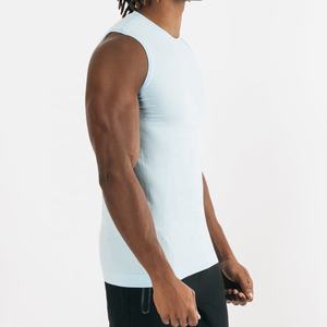 Wholesale <b>Men</b> Custom Logo <b>Tank</b> <b>Top</b> Custom Breathable Gym Puff Print Running Fitness Wear Sleeveless Customized <b>Men</b> <b>Tank</b> <b>Top</b> - Product Image 2