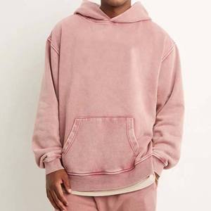 Best Selling Premium Quality Low MOQ Acid Wash Embroidered OEM Designer 100% Cotton Customized Logo Winter Men's Pullover <b>Hoodie</b> - Product Image 1