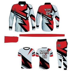 Ensemble d'équipement de paintball professionnel : Maillot à manches longues et t-shirt à manches courtes entièrement sublimés, pantalon assorti et bandeau - Product Image 4