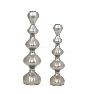 Black and Silver Stone Design Decorative <b>Candelabra</b> for Home Decorative Wedding and Party Decoration - Product Image 5