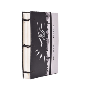 Premium <b>A5</b> Handmade Paper Notebook Superhero Mask Design Cardboard Cover 100 Pages Eco Friendly <b>Diary</b> Elastic Band Closure Dairy - Product Image 4