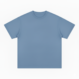 T-shirts surdimensionnés pour hommes en tissu polaire lourd en coton de haute qualité, col montant, séchage rapide, écologiques, personnalisables avec logo - Product Image 1