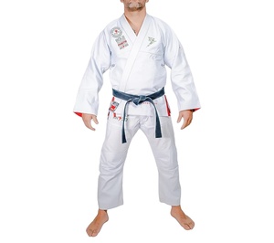 Uniformes de judo unisexes de haute qualité, logo personnalisé, polyester/coton 280g, extensible, séchage rapide, respirant, léger - Product Image 1