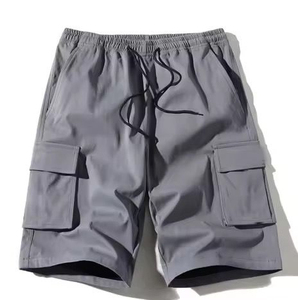 Pantalones Cortos Cargo para Hombre con Logotipo Personalizado, Cintura Ajustable, Bolsillos Laterales, Estilo Oxford, Pierna Ancha, OEM, ODM, Marca Privada - Product Image 2