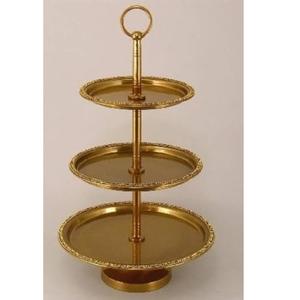 Soporte de Madera de 2 Niveles para Frutas y Pasteles, Acabado Natural, para Servir en Fiestas y Celebraciones - Product Image 3