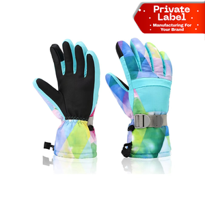 Guantes de esquí impermeables para niños pequeños, guantes de nieve de invierno con forro polar cálido, guantes de esquí de alta destreza, ajuste delgado, impermeables y con pantalla táctil - Product Image 1