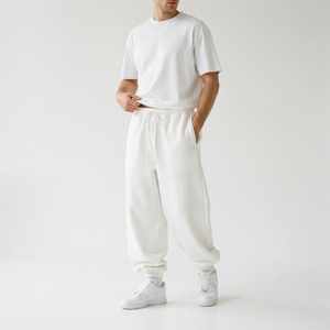 Pantalones Deportivos de Felpa Gruesa y Cálida para Invierno, 500GSM, Corte Holgado, Estilo Urbano para Hombre - Product Image 6