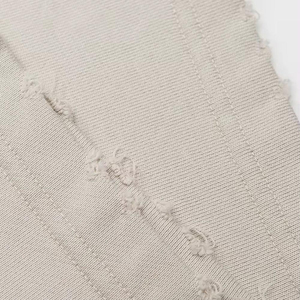 Pantalones Cortos Bermuda de Algodón Beige para Hombre, Cintura Media con Cordón Ajustable, Cintura Elástica con Bolsillos, Color Sólido, Estilo Casual, Tejido Transpirable - Product Image 4