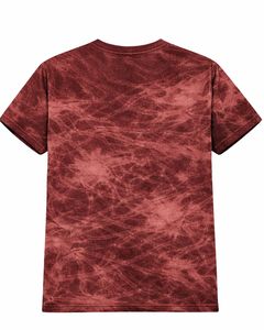 เสื้อยืดสีแดงสนิม ย้อมสีแบบไอซ์ คอกลม แขนสั้น ผ้าฝ้าย สไตล์ลำลอง สตรีทแวร์ วินเทจ ซักแบบพิเศษ รับผลิตตามสั่ง (OEM) ขายส่ง ผู้ผลิตเสื้อยืด - Product Image 2