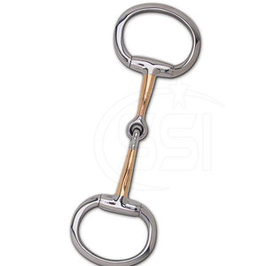Bridon en acier inoxydable de haute qualité avec embout en cuivre et anneaux ovales pour équipement d'équitation, design personnalisable, finition lisse - Product Image 6