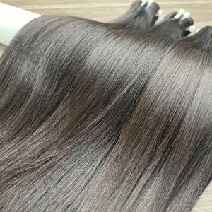 Prix de gros 100% Cuticules brutes alignées Vierge Cheveux Humains Os Faisceaux droits Super Double Drawn Vietnamien Cheveux humains - Product Image 4