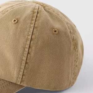 Gorra de Béisbol de 6 Paneles Color Caqui, Cierre Trasero Ajustable, Unisex, Casual, con Logotipo Bordado, para Adultos - Product Image 4