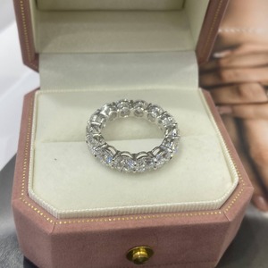 <b>Top</b> Selling Luxury Moissanite Diamond Ring for Women in Sterling <b>Silver</b> Wedding Engagement Jewelry Gift For Sale - Product Image 1