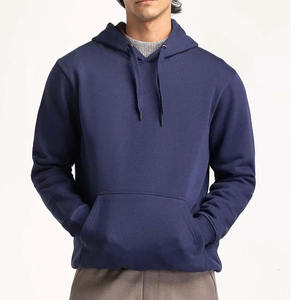 Polyester/Cotton Fleece <b>Hoodie</b> for Men Heavyweight Pullover Sweatshirt Hooded Collar Regular Fit Solid Pattern Winter Quick Dry - Product Image 4