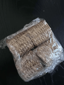 Woven Eco-Friendly <b>Half</b> <b>Moon</b> Shape Durable Lightweight Napkin Ring <b>Table</b> Decoration Hand Wash Two Handles Vietchoice Handmade - Product Image 2