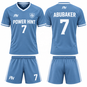 Men's Soccer Uniforms Set 100% Polyester Breathable Outdoor Sports Sublimation Printing Teamwear <b>Football</b> Jersey Set - Product Image 2