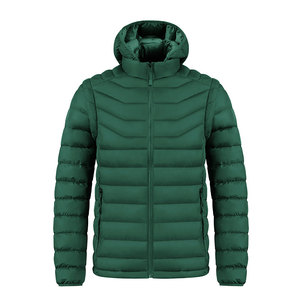 Men's Water Resistant Hooded Puffer <b>Jacket</b> <b>Thick</b> Insulated Winter Coat Warm Windproof Outdoor Casual <b>Jacket</b> with Secure Zip Pock - Product Image 1