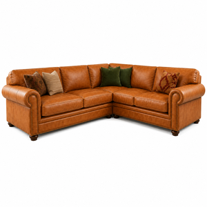 Sofá Esquinero de Cuero Estilo Chesterfield Tradicional con Comodidad Premium para Muebles de Sala de Estar - Product Image 2