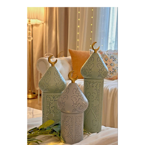 Portavelas Decorativo para el Hogar, Estilo Minarete, Hecho a Mano, Color Personalizado, para Ramadán, Eid, Diwali, Acción de Gracias - Product Image 4