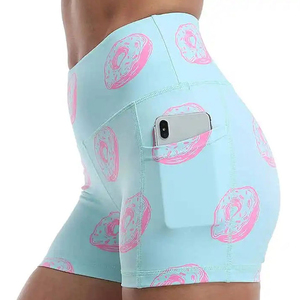 Shorts de yoga OEM personnalisés avec logo, shorts de sport sans couture pour femmes, vêtements de fitness, approvisionnement en gros - Product Image 2