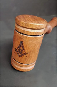 High Quality Custom Walnut <b>Masonic</b> Gavel Set Polished Finish Handcrafted Head Design Custom Logo Souvenir <b>Gift</b> Best Sale Hot - Product Image 3
