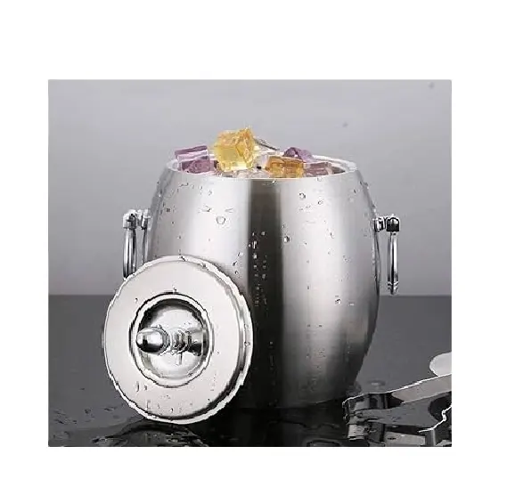 Grosir berlapis perak paling menuntut ember es berkualitas tinggi dan aksesori Bar logam Aksesori Bar dengan biaya rendah