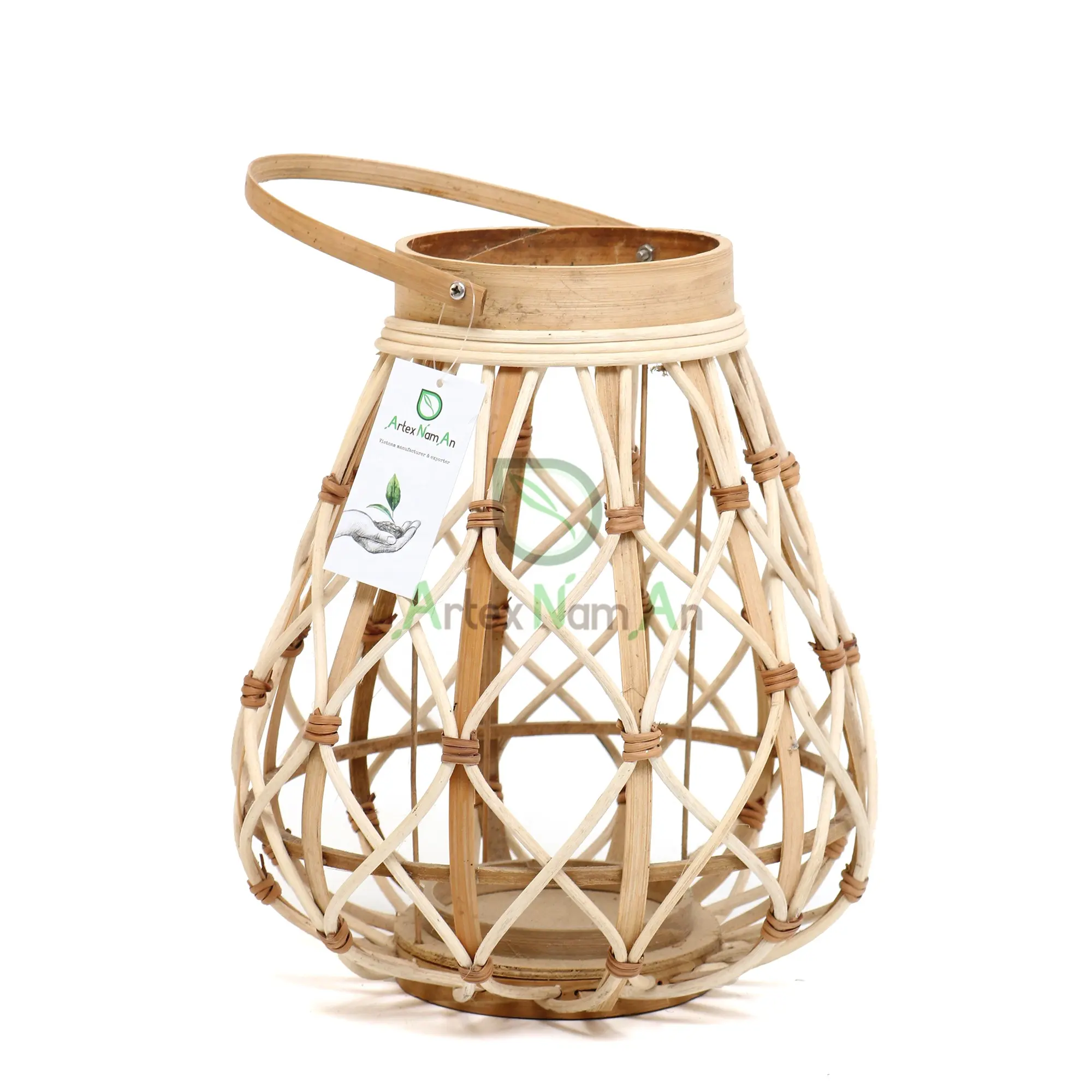 Casa Di Bambù per Esterni Piccolo Giardino Antico Lanterna Supporto di Candela/Migliore di Bambù lanterna All'ingrosso in Vietnam