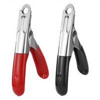 Coupe-ongles pour chat en acier inoxydable, tondeuse ergonomique pour animaux de compagnie, lame incurvée, coupe-griffes de précision pour petits animaux
