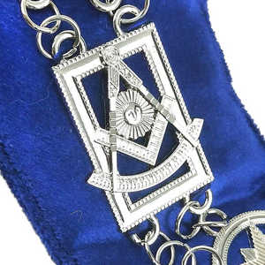 Reasonable Price <b>Masonic</b> Collar <b>Masonic</b> Regalia Chain Collar Free Mason Blue Lodge Officers Chain Collar - Product Image 5
