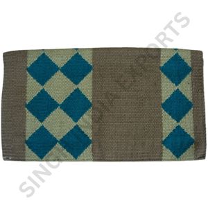 Diamond Pattern New Zealand Wool Saddle <b>Blanket</b> Western Horse Pad <b>Thick</b> Soft Durable Breathable Equestrian Riding Saddle Cloth - Product Image 3