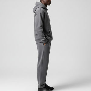 Conjunto Deportivo Personalizado de Invierno, Sudadera con Capucha y Pantalones de Chándal de Algodón con Estampado, 2 Piezas - Product Image 2