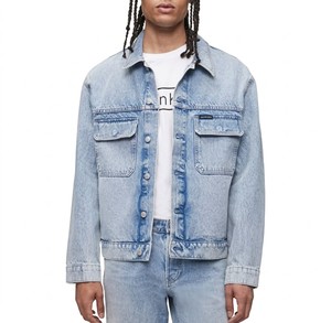 Chaqueta Varsity de Hombre, Personalizable con Logotipo, de Alta Calidad, Cierre de un Botón, Larga, 100% Algodón, Transpirable, Informal, con Diseño de Puntos, para Otoño - Product Image 1