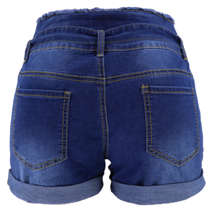 Shorts en jean tendance pour femme, taille haute, extensibles, en tissu respirant de qualité supérieure, style boyfriend sexy, mode estivale, vente en gros - Product Image 5